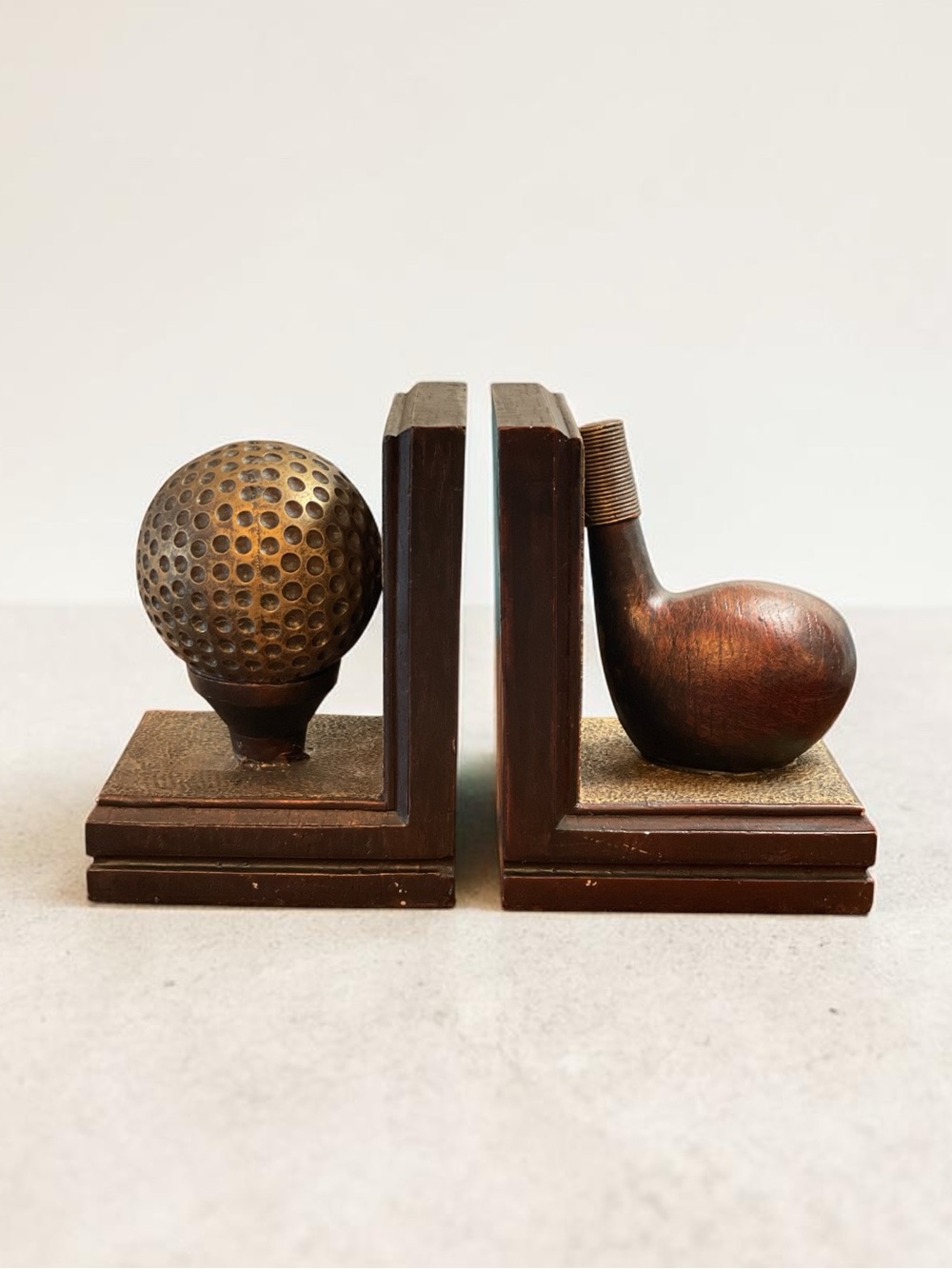 Vintage Golf Theme Bookends – Set of 2 ⛳️